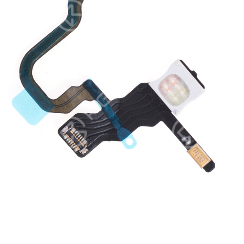 For Apple iPhone X Power Switch Flex Cable with Metal Plate